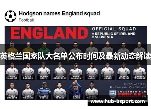 英格兰国家队大名单公布时间及最新动态解读 英格兰国家队大名单公布时间及最新动态解读